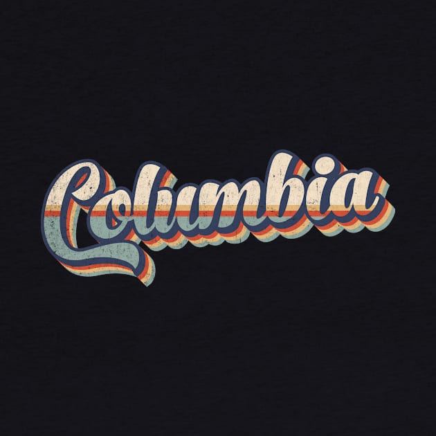 Columbia // Retro Vintage Style by Stacy Peters Art